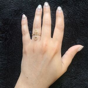 Arrow gold filled ring